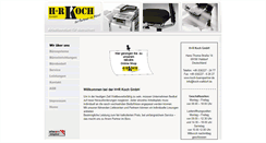Desktop Screenshot of koch-bueropartner.de
